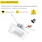 Nuwatt 6" LED Square Retrofit Dimmable Recessed Lights 5CCT 2700K/3000K/3500K/4000K/5000K Selectable 4 PK NW-SQ-C6-14W-5CCT-WH-4P - alternate 5